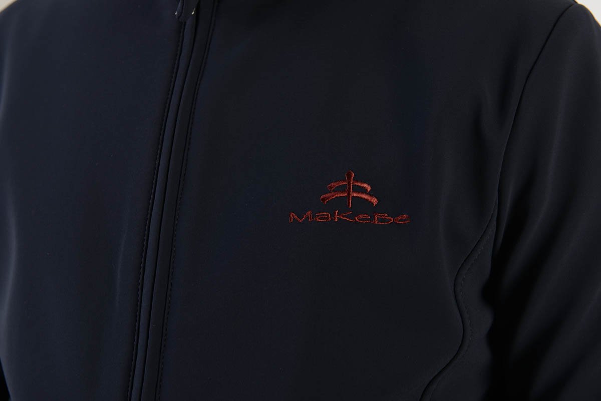 Men bomber | technical fabric | man bomber | model NICK | clothing | Makebe | equestrian | leisure time | blue |