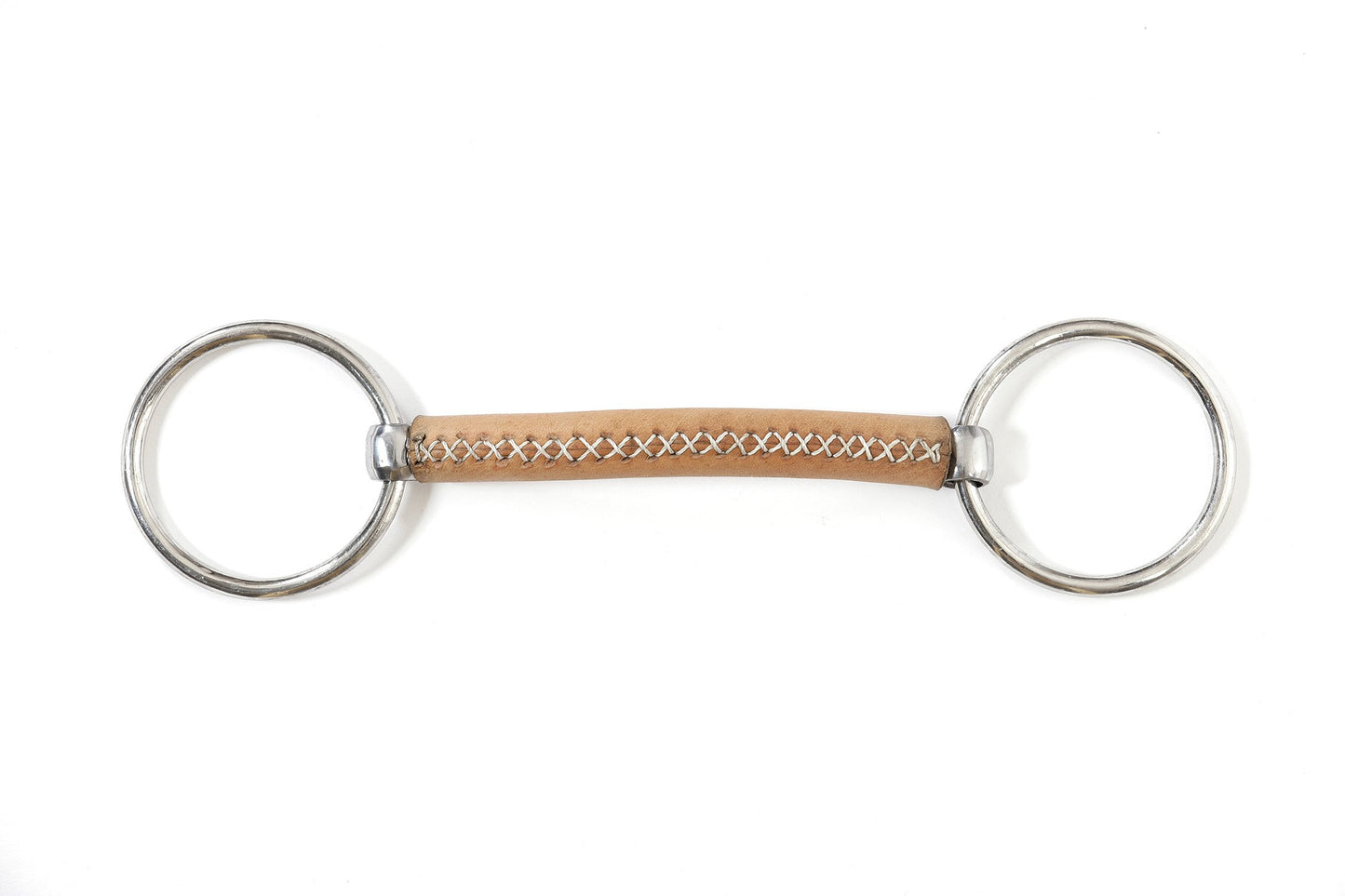 Stiff leather | loose ring | colored aluminum cheeks | Limobits | Makebe | technical | riding | equestrian | silver |