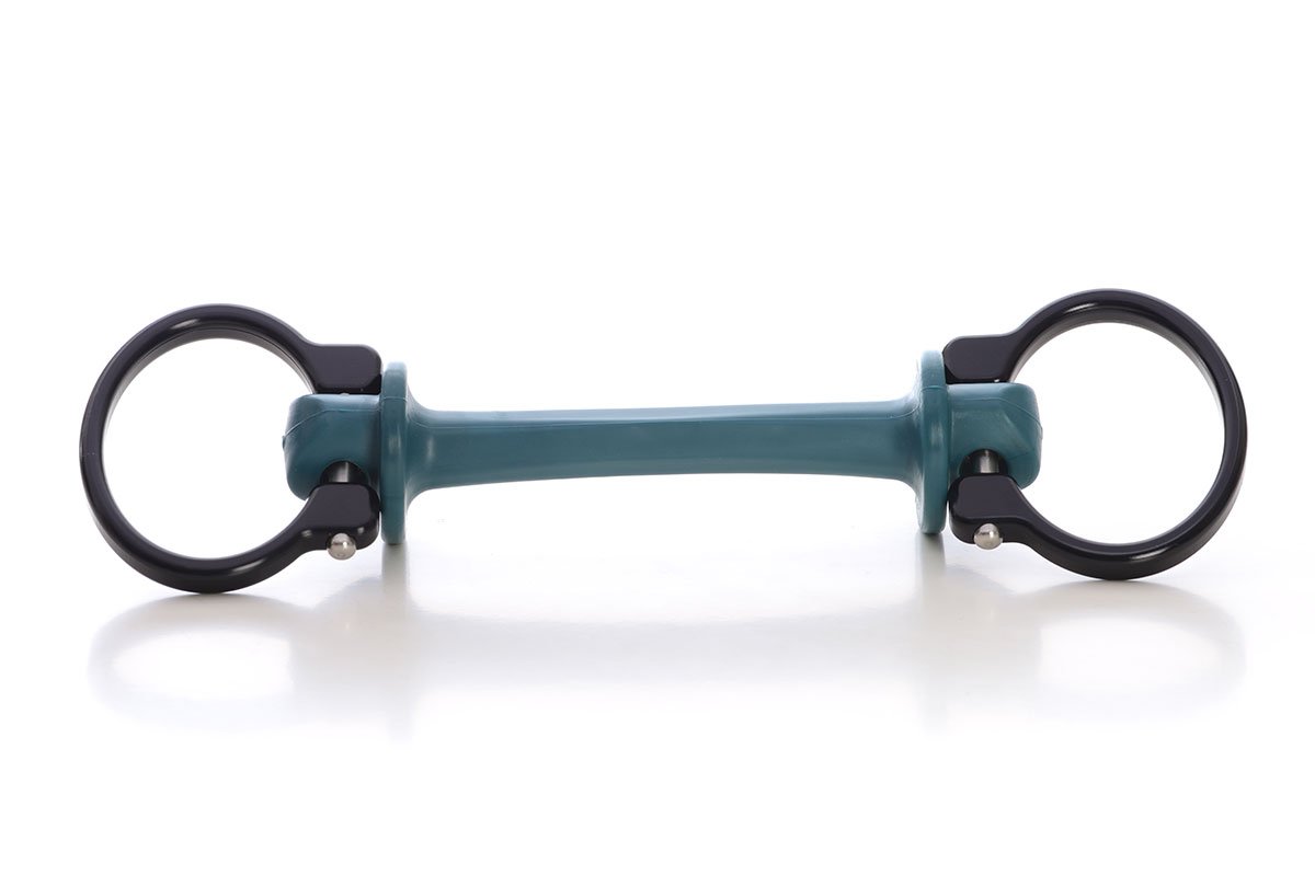 Bit | Big Egg Butt snaffles | medium hardness | Makebe | Limobits | black | technical aluminium | stainless steel