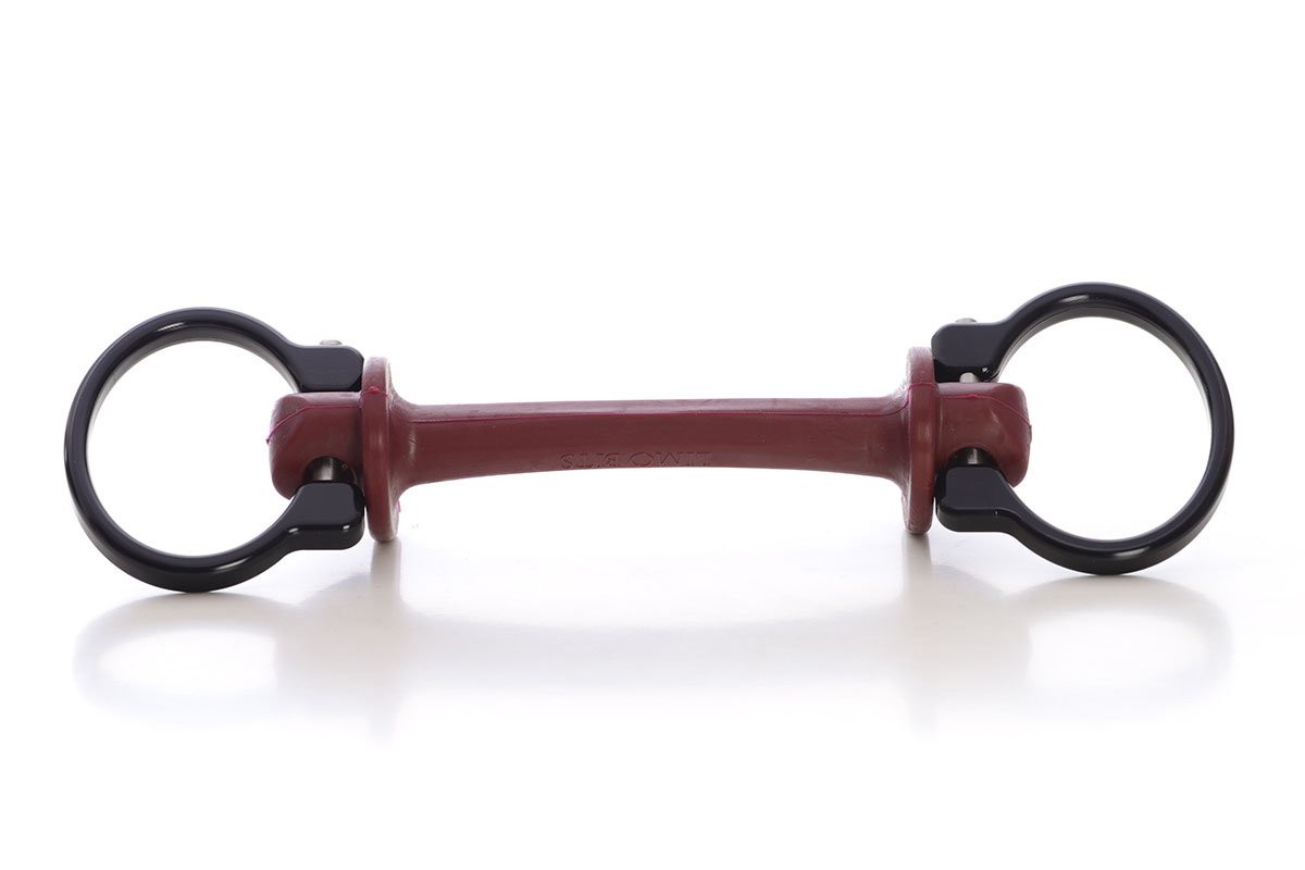 Bit | Big Egg Butt snaffles | soft hardness | Makebe | Limobits | black | technical aluminium | stainless steel