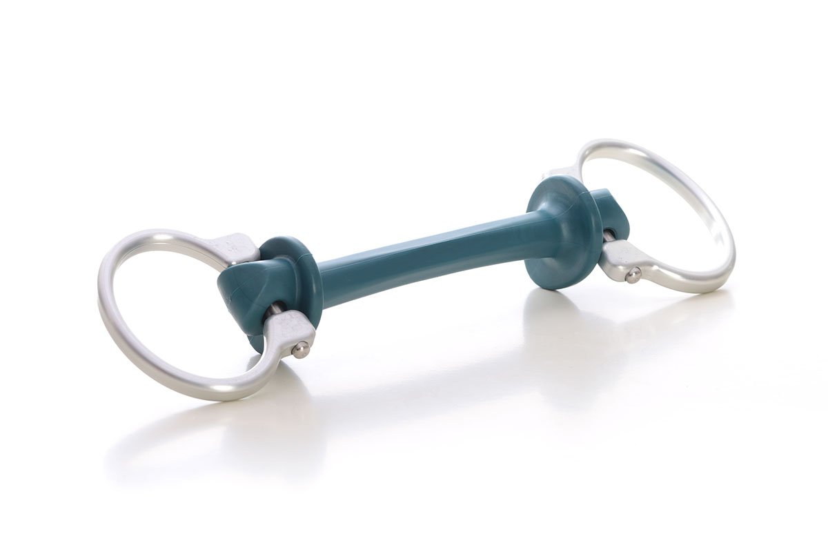 Bit | Big Egg Butt snaffles | medium hardness | Makebe | Limobits | silver | technical aluminium | stainless steel