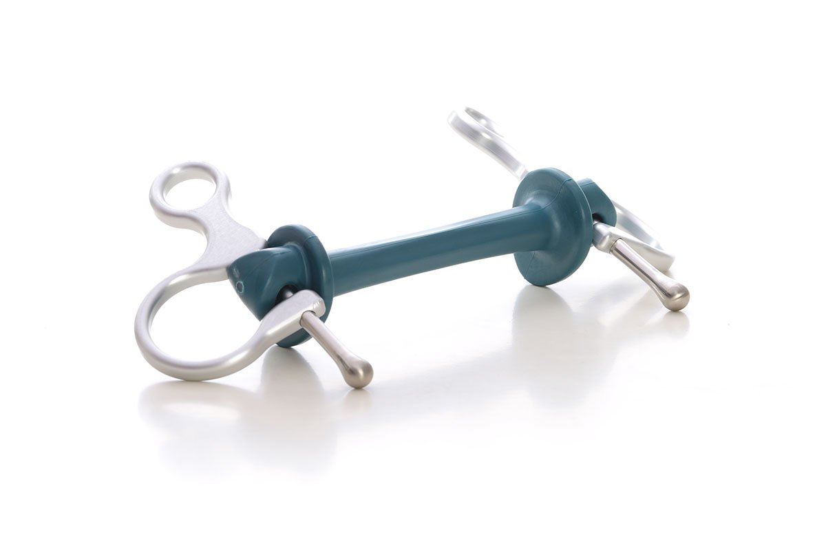Half Cheek | Bit | Limobits | Makebe | stainless steel | aluminum | technical | horse accessories | medium hardness | silver
