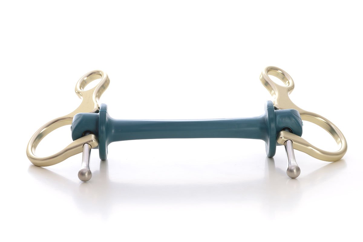 Half Cheek | Bit | Limobits | Makebe | stainless steel | aluminum | technical | horse accessories | medium hardness | gold