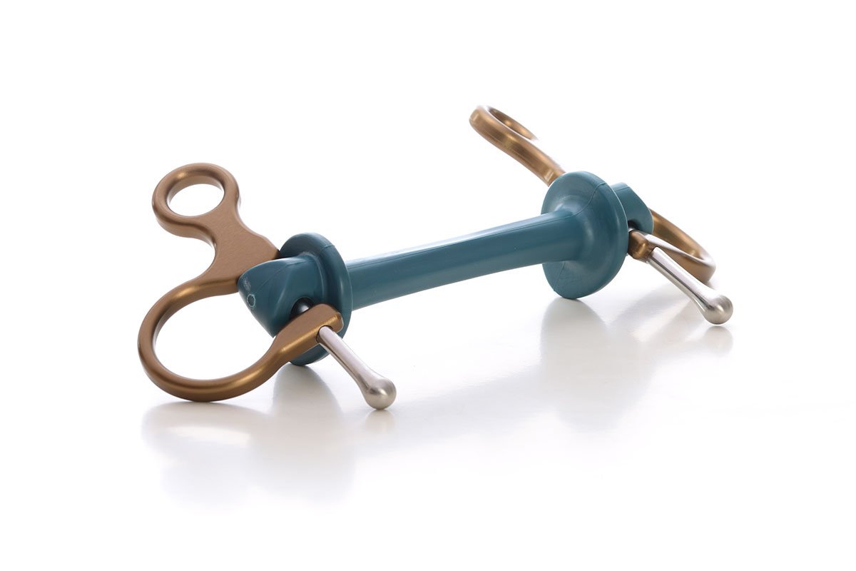 Half Cheek | Bit | Limobits | Makebe | stainless steel | aluminum | technical | horse accessories | medium hardness | bronze