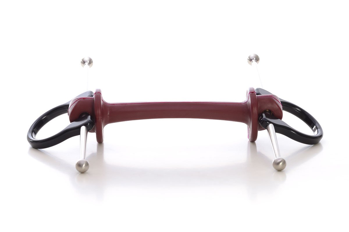 Full Cheek Long Bit | Makebe | Limobits | Technical | Thermoplastic elastomer | aluminium | stainless steel | out of solid | FEI approved | full cheeck long arms | soft hardenss | black