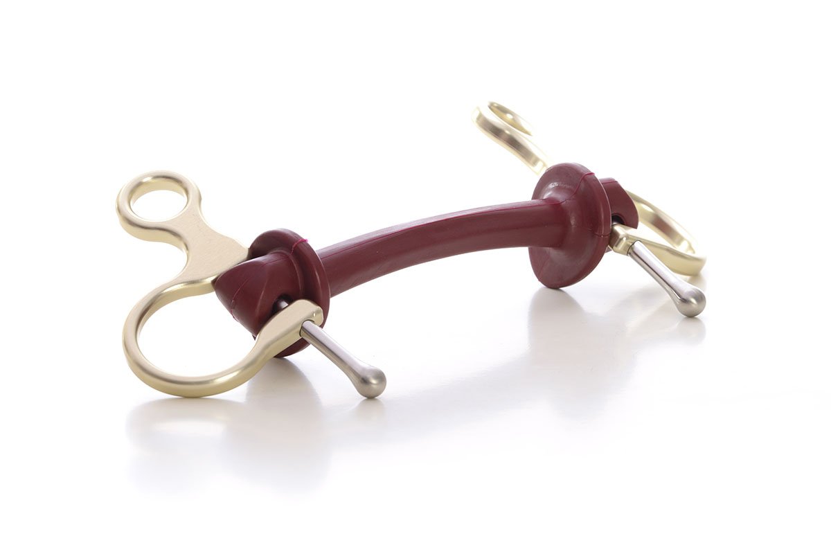 Half Cheek | Bit | Limobits | Makebe | stainless steel | aluminum | technical | horse accessories | soft hardness | gold