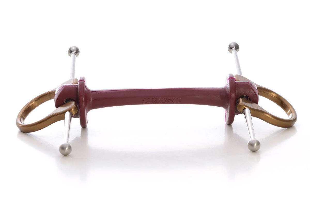 Makebe | Limobits | Full Cheek Long Bit | Makebe | Limobits | Technical | Thermoplastic elastomer | aluminium | stainless steel | out of solid | FEI approved | full cheeck long arms | soft hardenss | bronze
