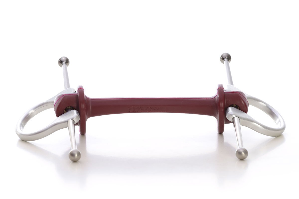 Makebe | Limobits | Full Cheek Long Bit | Makebe | Limobits | Technical | Thermoplastic elastomer | soft hardenss | silver | aluminium | stainless steel | out of solid | FEI approved | full cheeck long arms