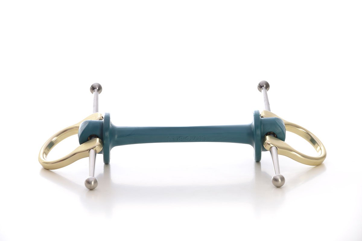 Full Cheek Short | Bit | Limobits | Makebe | stainless steel | aluminum | technical | horse accessories | medium hardness | gold