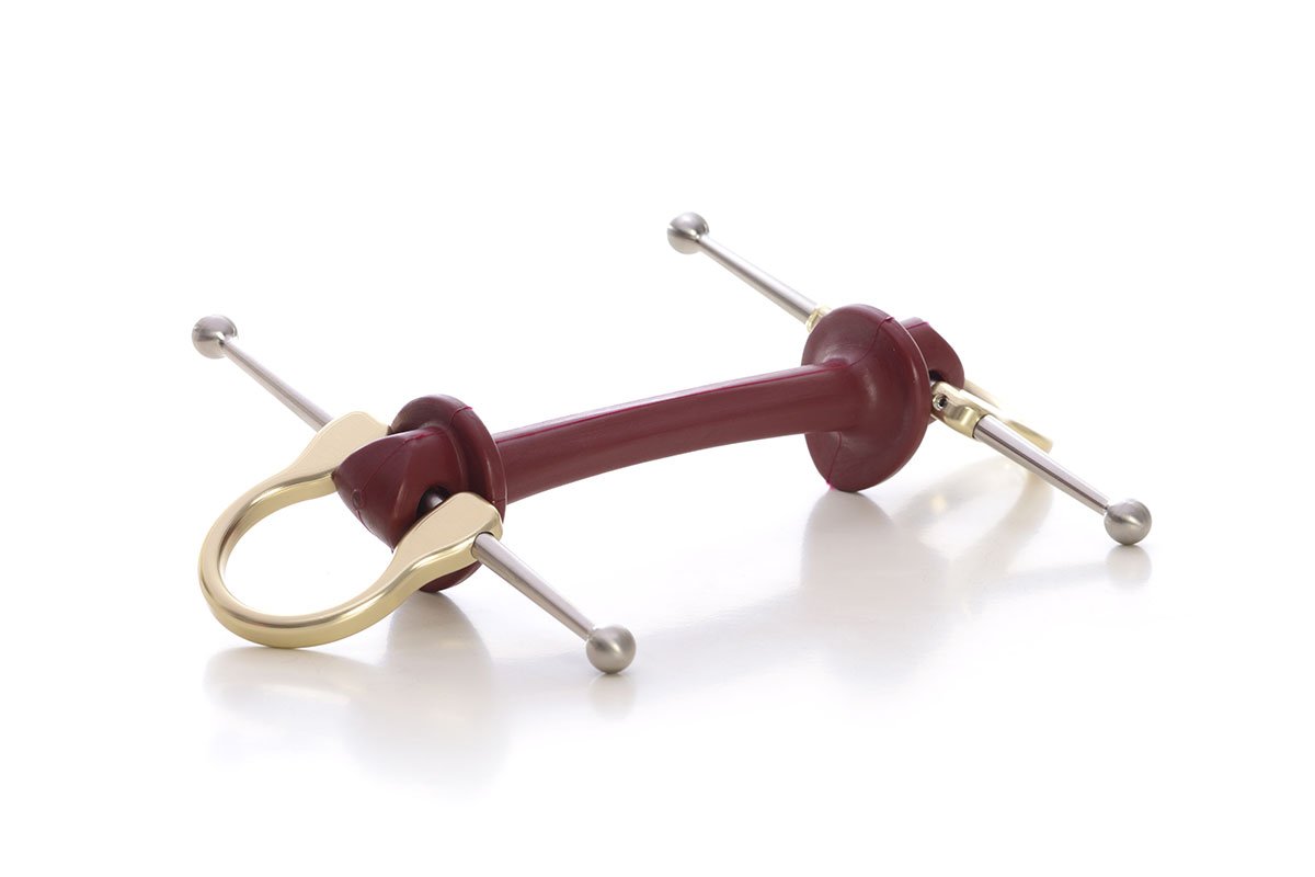 Full Cheek Short | Bit | Limobits | Makebe | stainless steel | aluminum | technical | horse accessories | soft hardness | gold