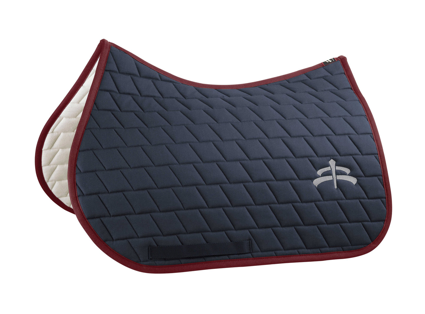 Jump carded saddle pad with Makebe logo