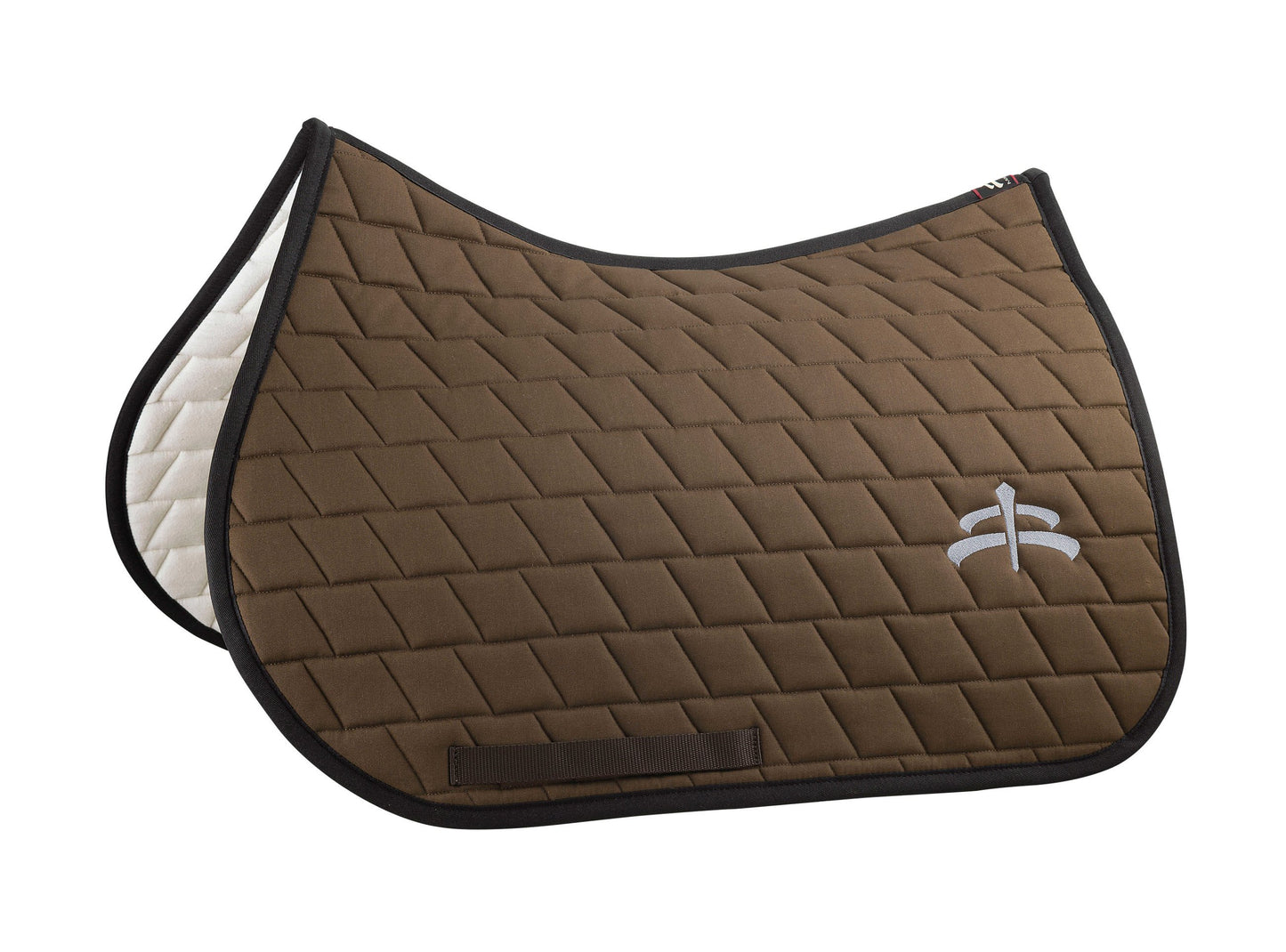 Jump carded saddle pad with Makebe logo