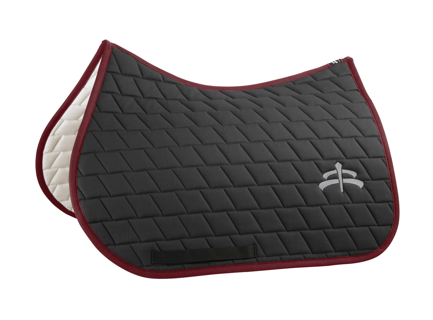 Jump carded saddle pad with Makebe logo