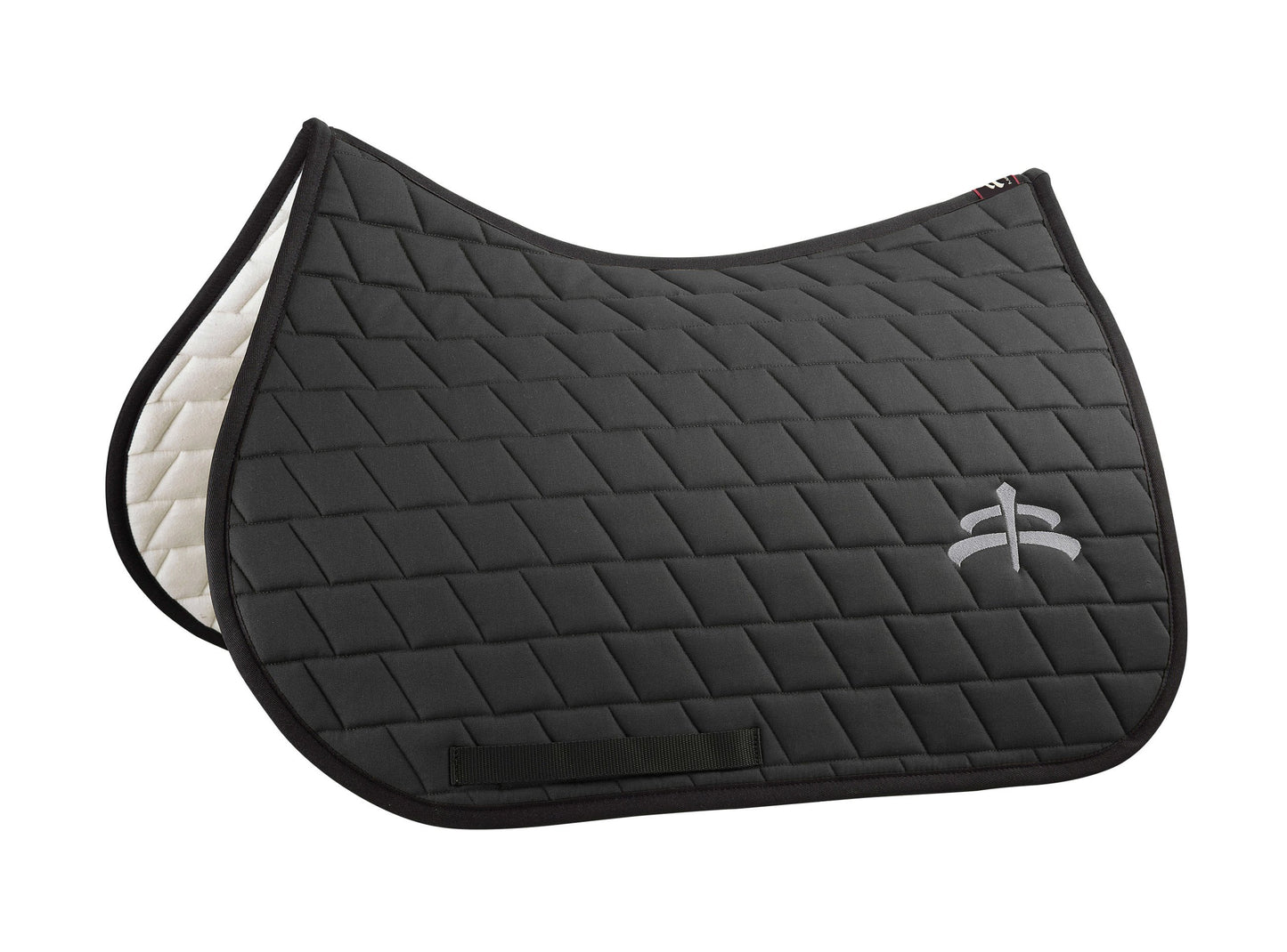 Jump carded saddle pad with Makebe logo