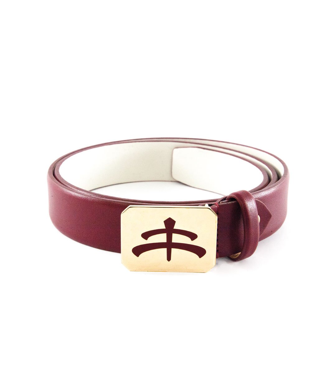 Luxy Glaze Belt | Leather Nappa and brass | leather belt | brass | Makebe | equestrian | fashion accessories | riding accessories | belt | elegance | bordeaux |
