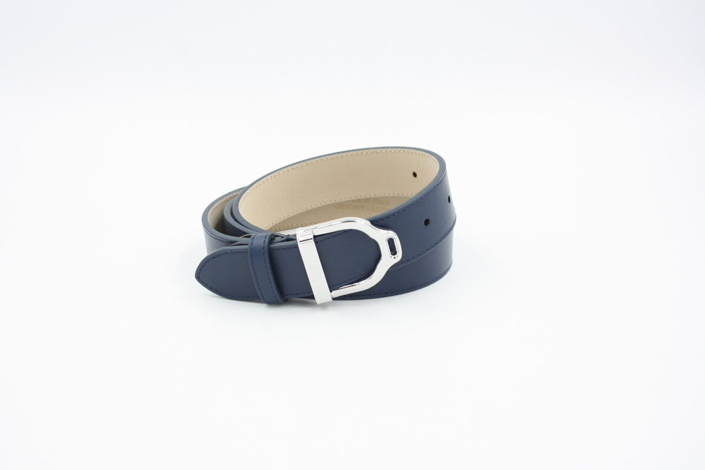 Leather Wave belt H.30mm