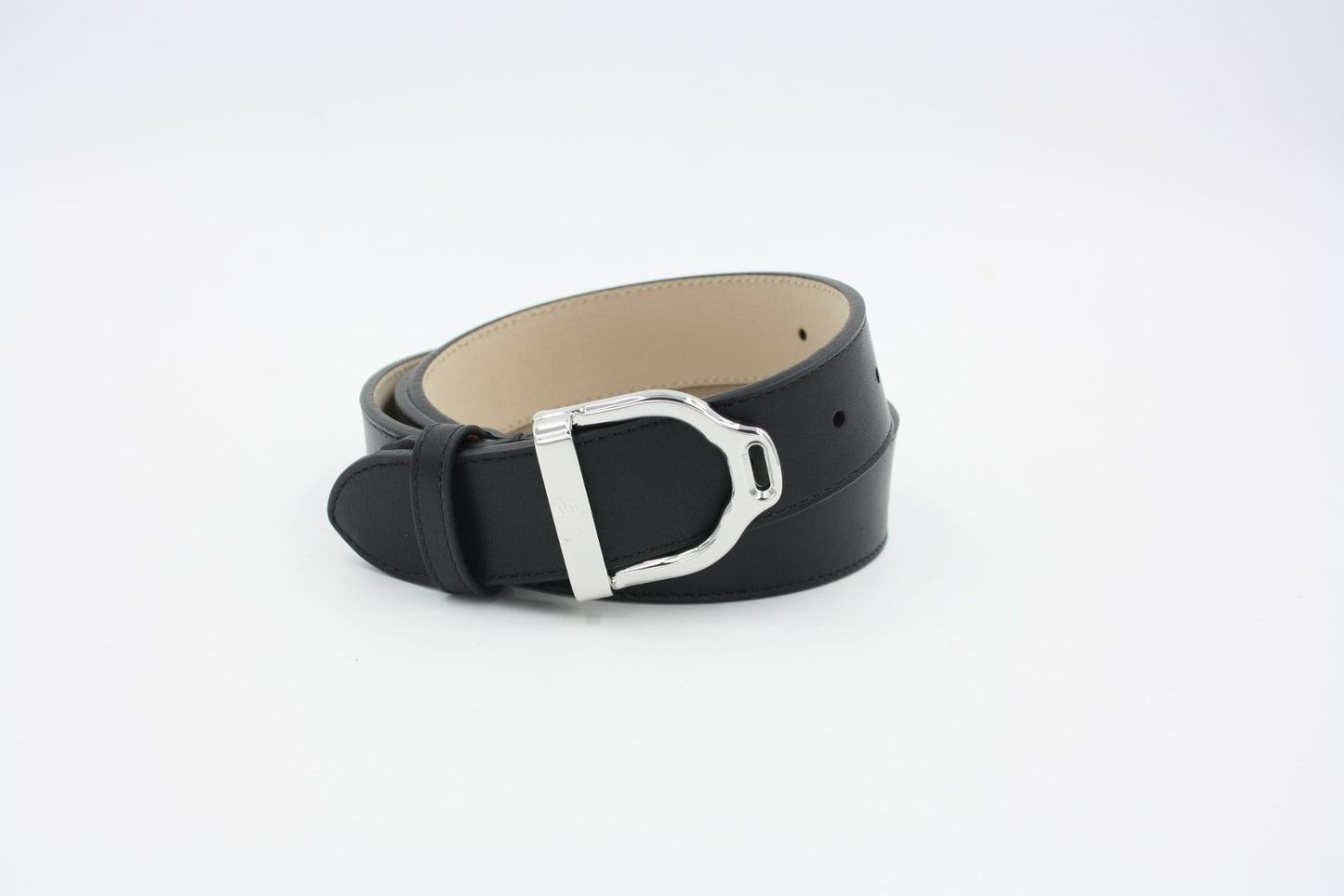 Leather Wave belt H.30mm