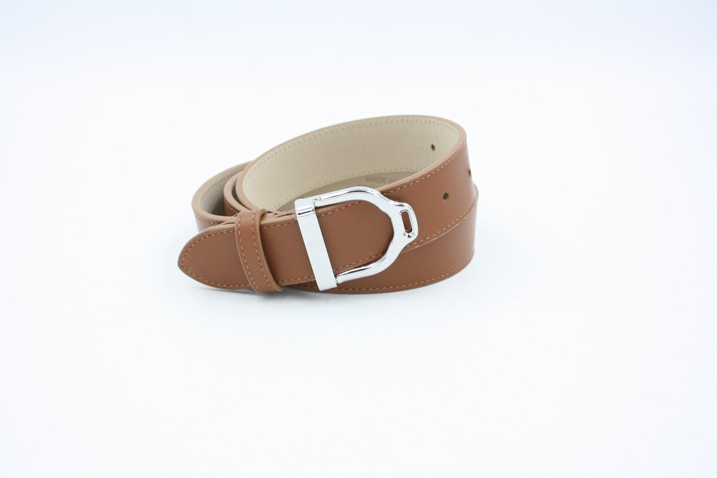 Leather Wave belt H.30mm