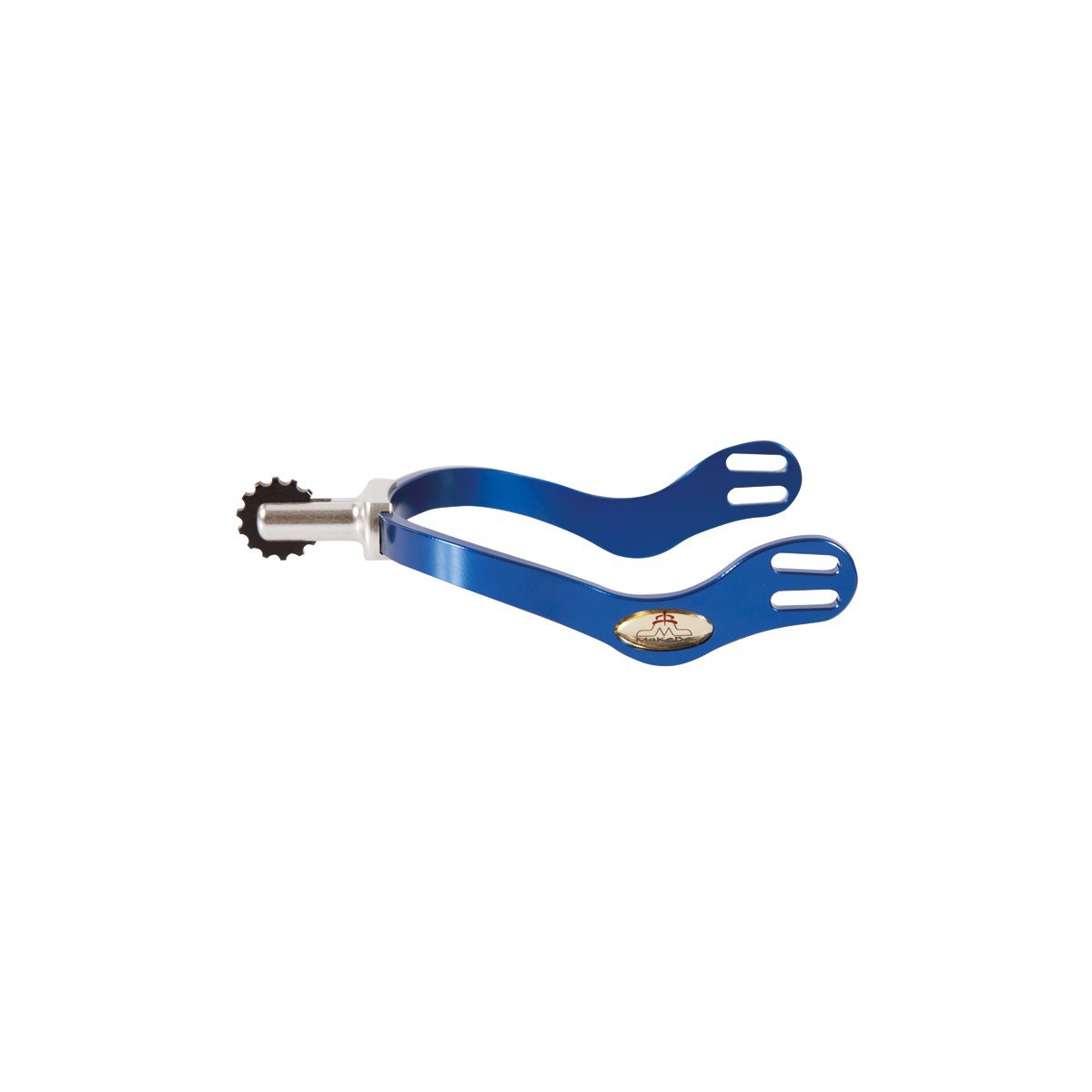 Spur with tooth rowel interchangeable kit | final interchangeable kit | final interchangeable | spur | technical | Makebe | equestrian | riding | horse | combinations of terminals | terminals | Lightweight | Durable | Ergonomic | blue |