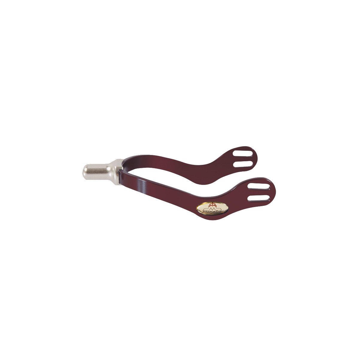 Spur with hammer head final interchangeable kit | final interchangeable kit | final interchangeable | spur | technical | Makebe | equestrian | riding | horse | combinations of terminals | terminals | Lightweight | Durable | Ergonomic | bordeaux |