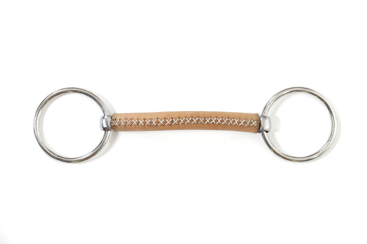 Stiff leather | loose ring | colored aluminum cheeks | Limobits | Makebe | technical | riding | equestrian | silver |