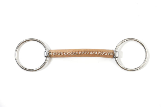 Stiff leather | loose ring | colored aluminum cheeks | Limobits | Makebe | technical | riding | equestrian | silver |