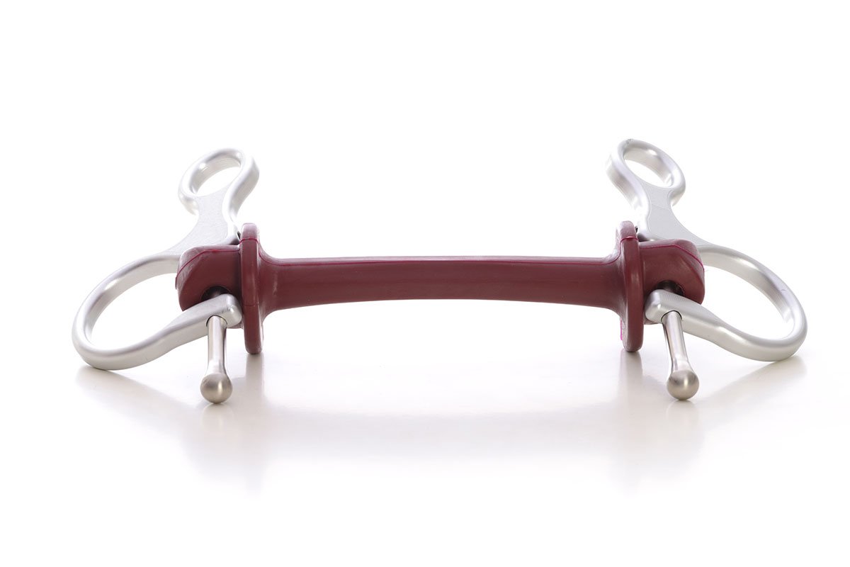 Half Cheek | Bit | Limobits | Makebe | stainless steel | aluminum | technical | horse accessories | soft hardness | silver