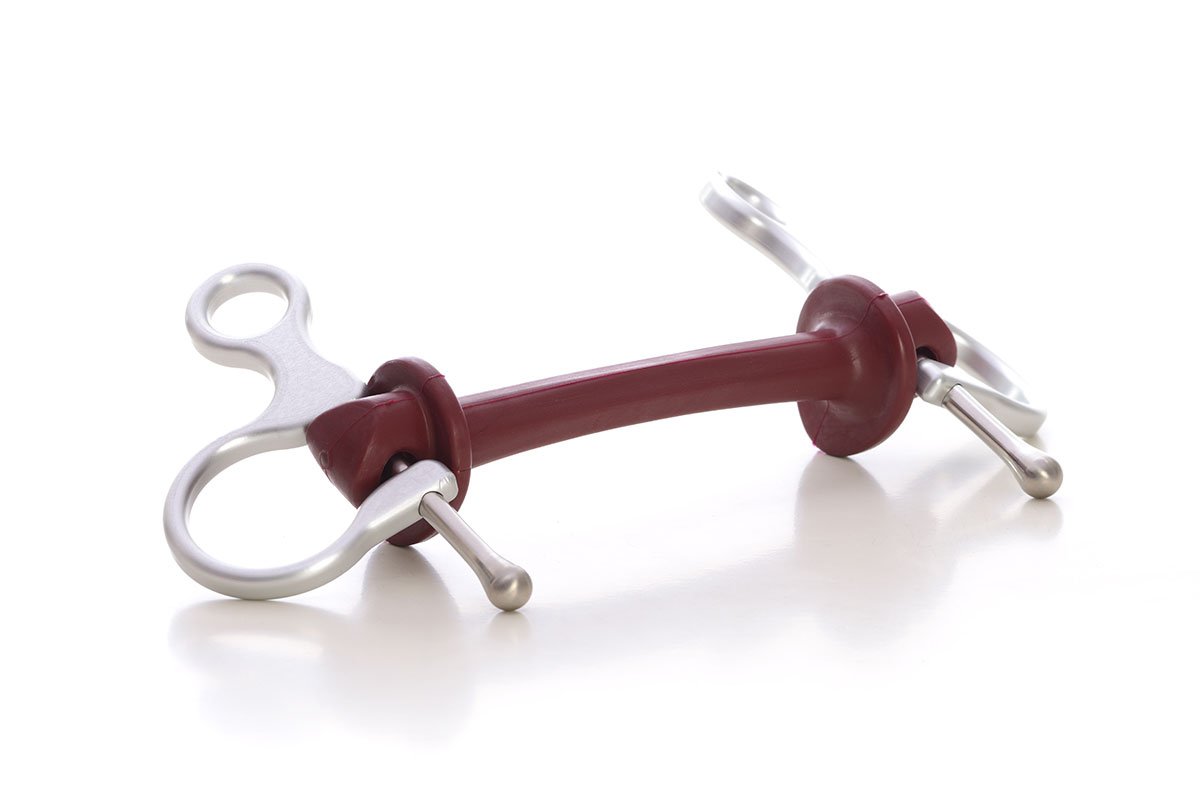 Half Cheek | Bit | Limobits | Makebe | stainless steel | aluminum | technical | horse accessories | soft hardness | silver
