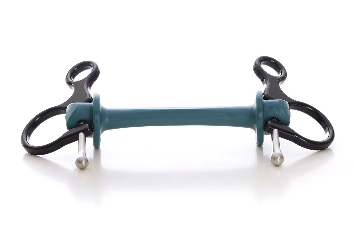 Half Cheek | Bit | Limobits | Makebe | stainless steel | aluminum | technical | horse accessories | medium hardness | black