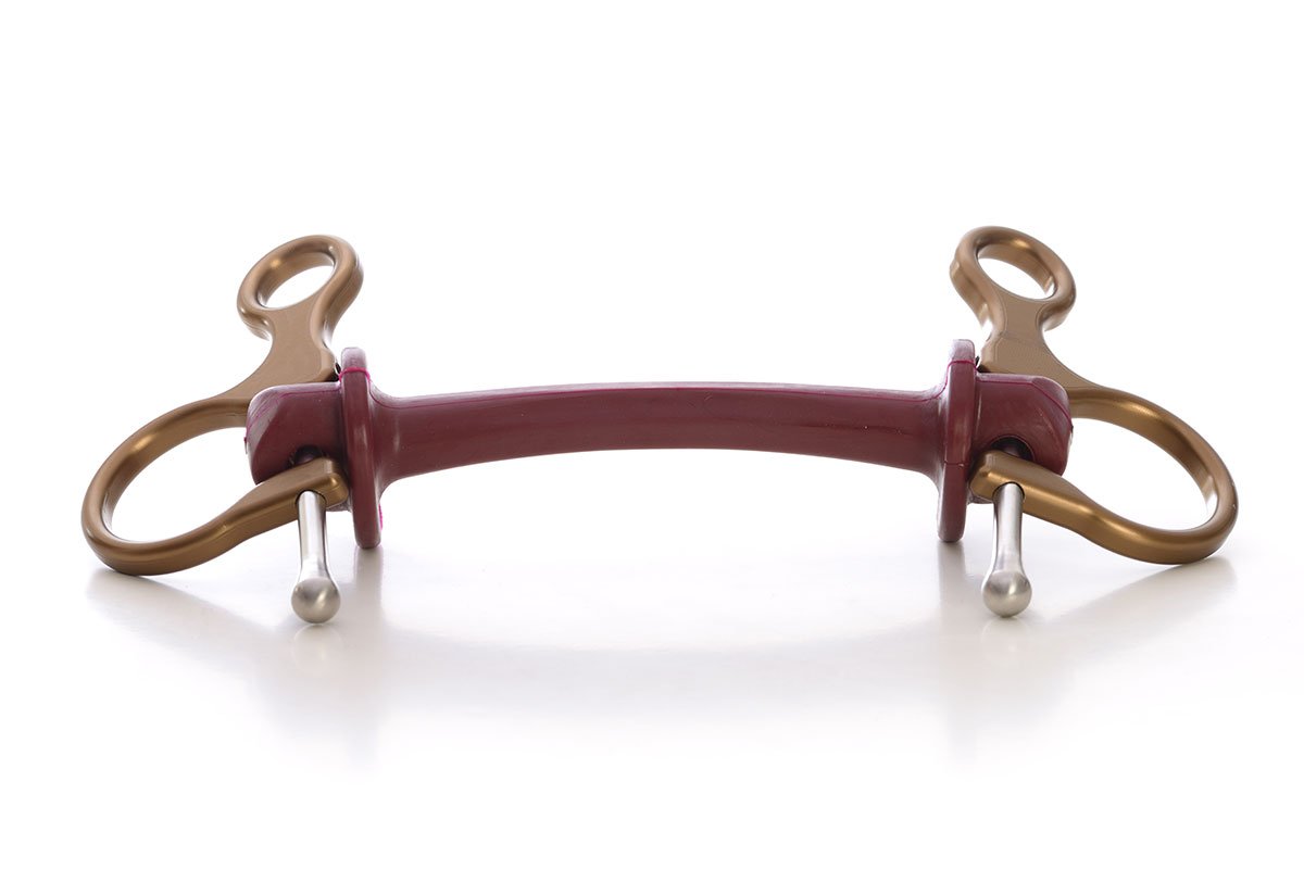 Half Cheek | Bit | Limobits | Makebe | stainless steel | aluminum | technical | horse accessories | soft hardness | bronze