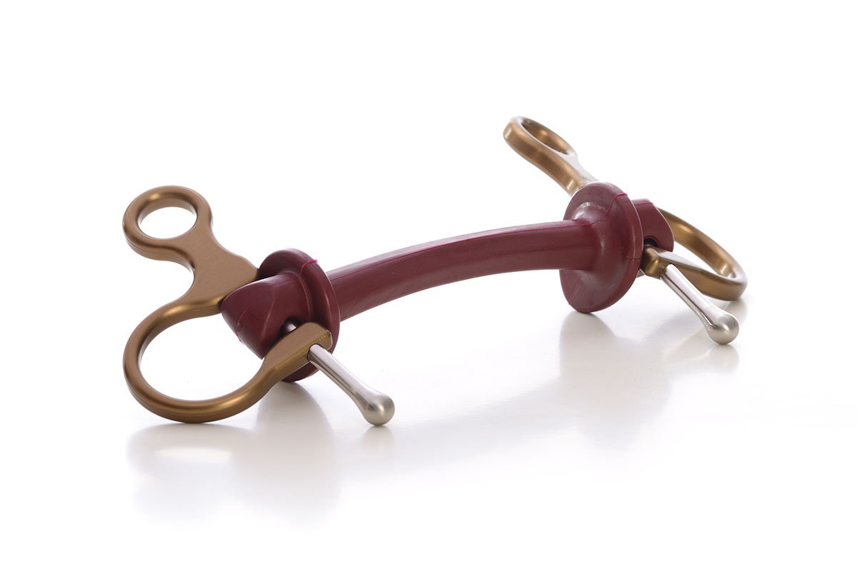 Half Cheek | Bit | Limobits | Makebe | stainless steel | aluminum | technical | horse accessories | soft hardness | bronze