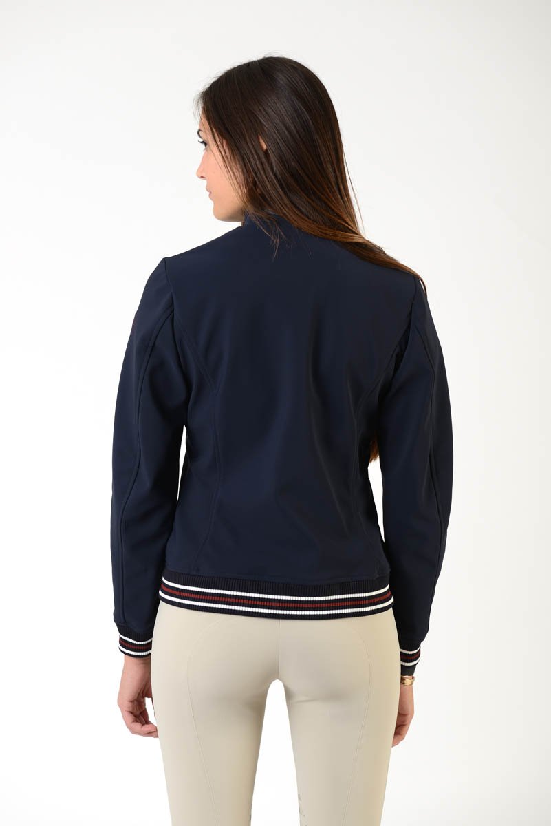 Ladies bomber | lady bomber | model ELENA | clothing | Makebe | equestrian | leisure time | blue 