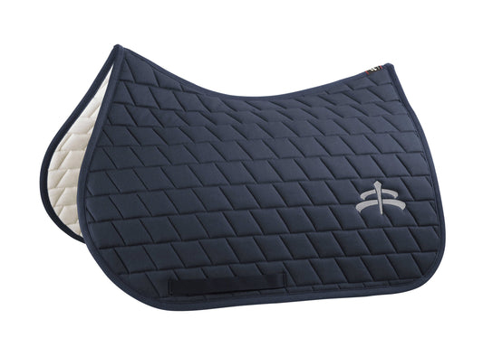 Jump carded saddle pad with Makebe logo