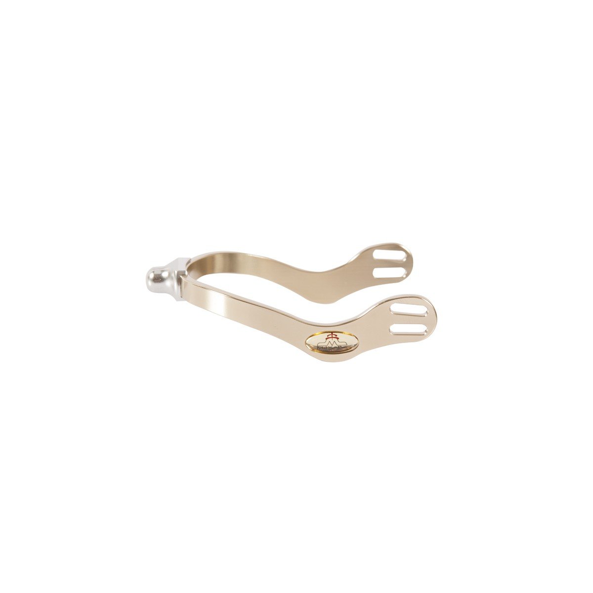 Spur with tooth rowel interchangeable kit | final interchangeable kit | final interchangeable | spur | technical | Makebe | equestrian | riding | horse | combinations of terminals | terminals | Lightweight | Durable | Ergonomic | gold | champagne |
